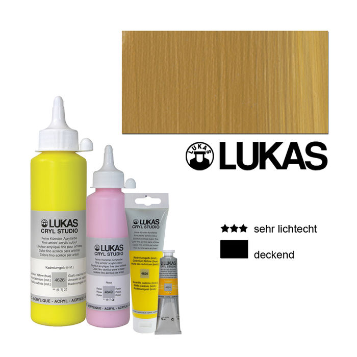 SALE Lukas Cryl Studio Acrylf. 250ml, Lichter Ocker