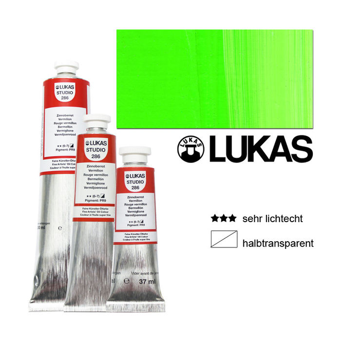 Lukas Studio Ölmalfarbe 37ml Gelbgrün