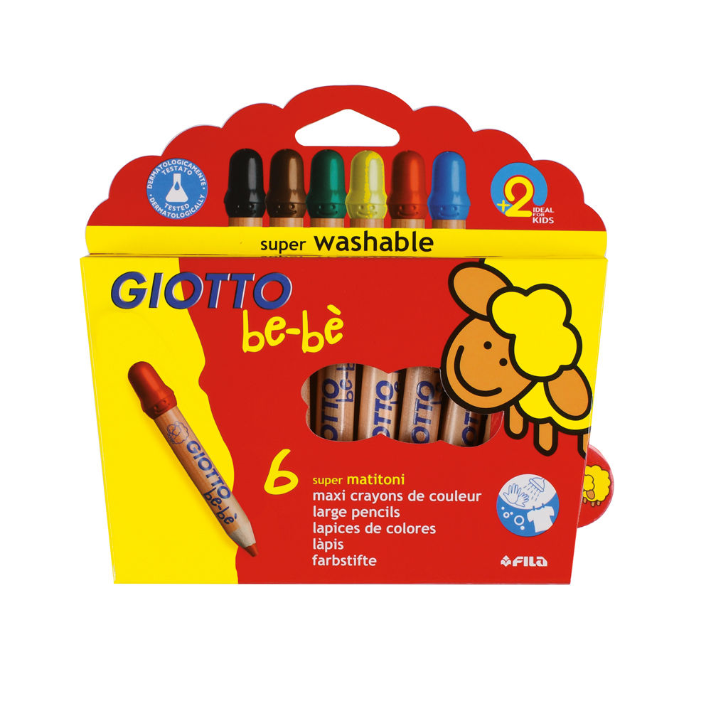 SALE Lyra Giotto be-bé Super Largepencils 6 Stk.