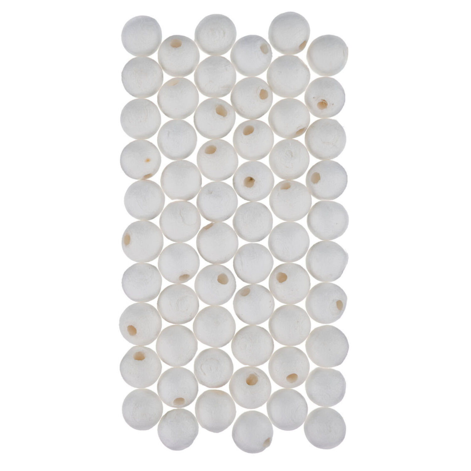 Watte-Kugeln, Wei�, 11mm, 60 Stk. im Beutel