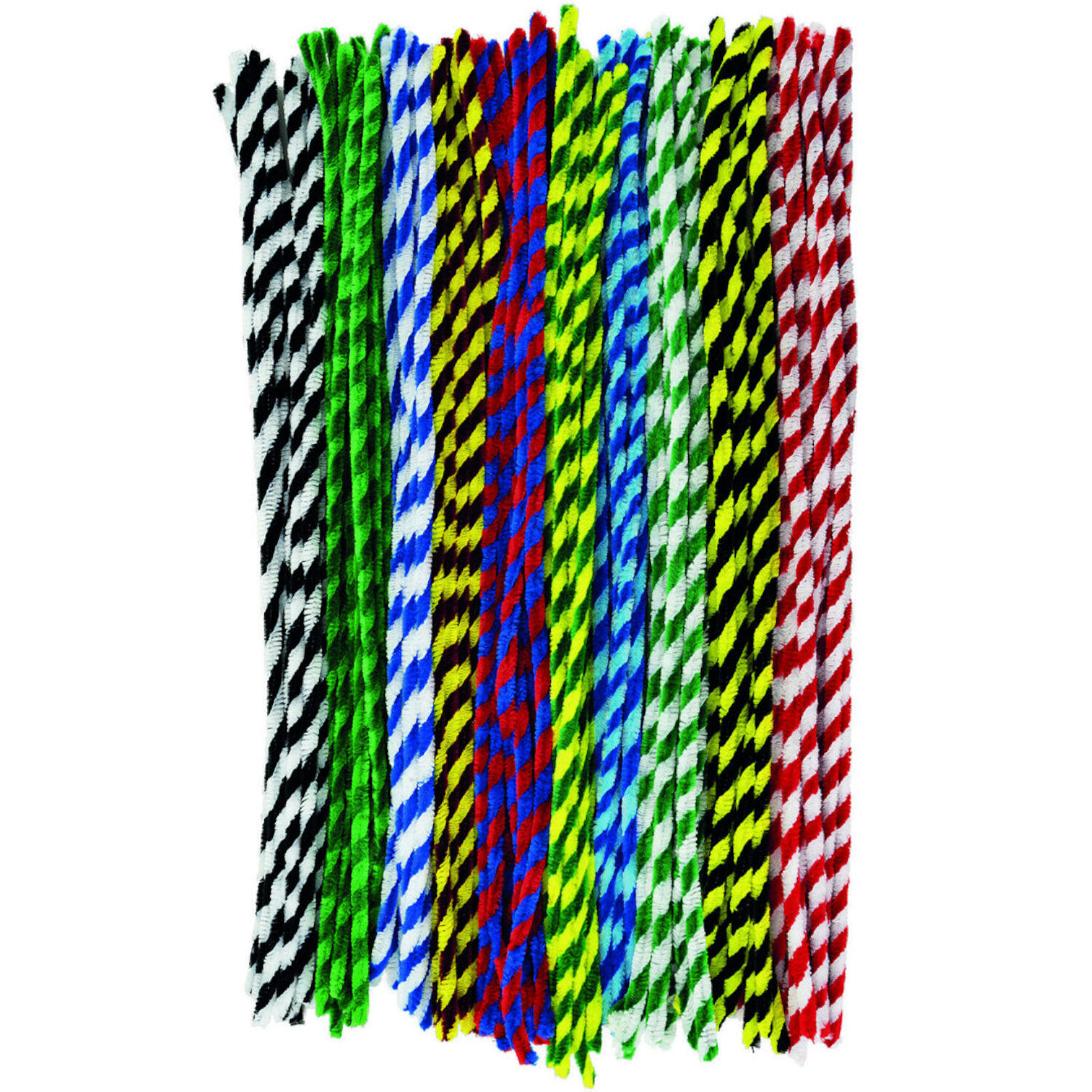 Pack Pfeifenputzer, 9mm x 50cm, 100St. Streifen Bild 2