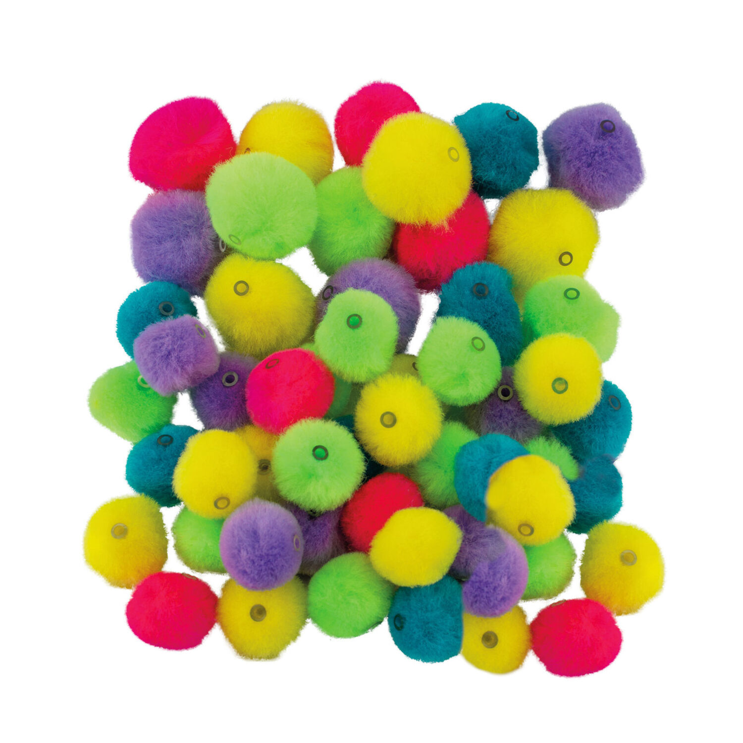 Pompons, 50Stk., 15-20mm, zum Auff�deln