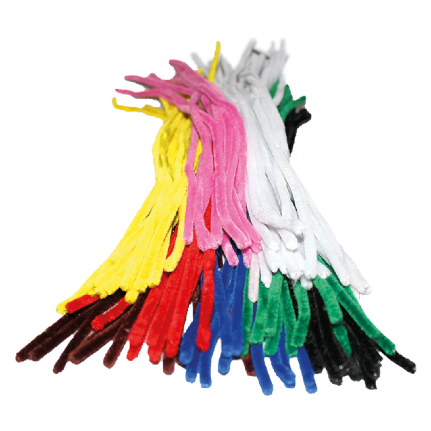 Gro�pack Chenilledraht / Pfeifenputzer / Biegepl�sch, 6mm x 50cm, 100Stk. Bunt Bild 2