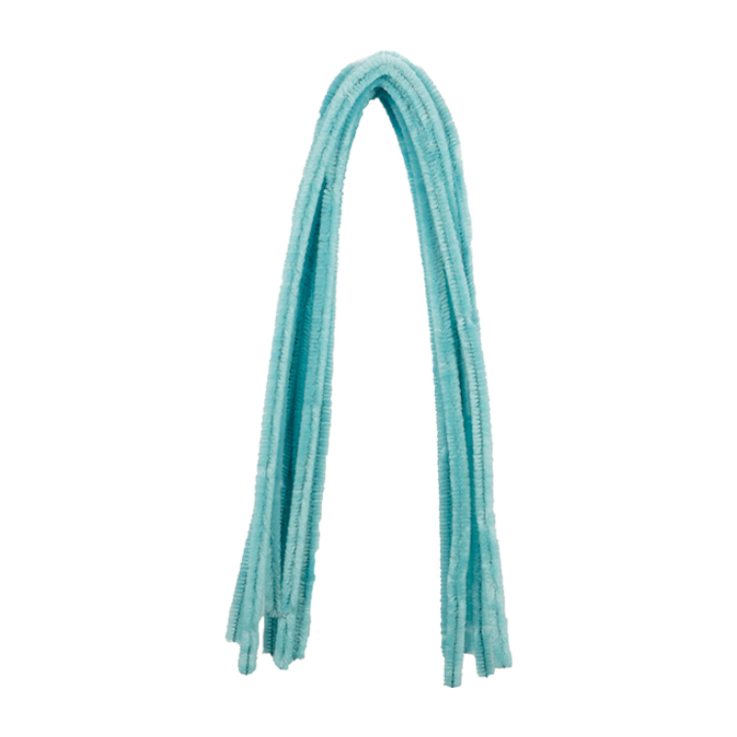Chenilledraht / Pfeifenputzer / Biegeplsch, 8mm x 50cm, 10 Stk., Himmelblau
