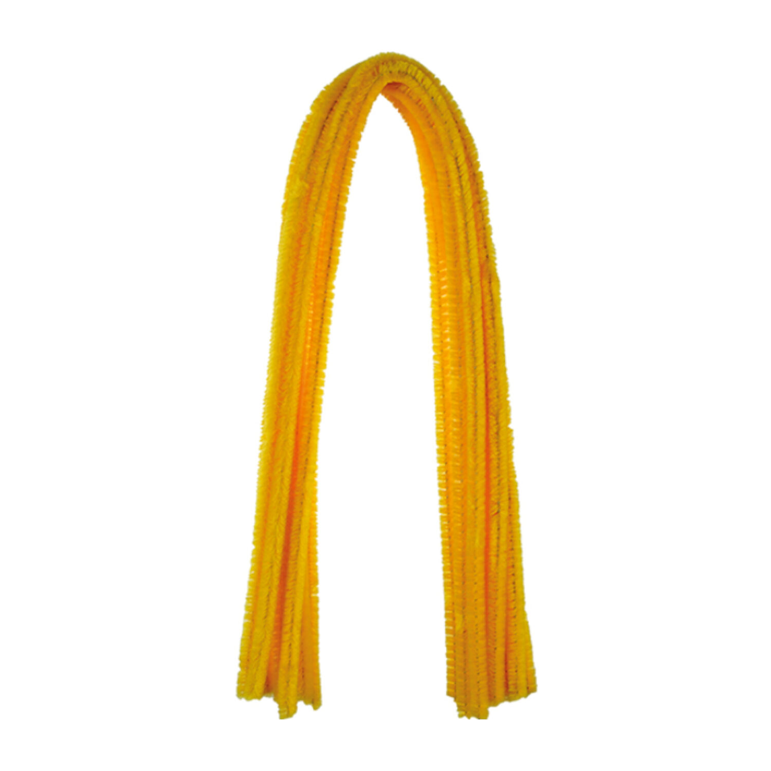 Chenilledraht / Pfeifenputzer / Biegeplsch, 8mm x 50cm, 10 Stk., Ocker