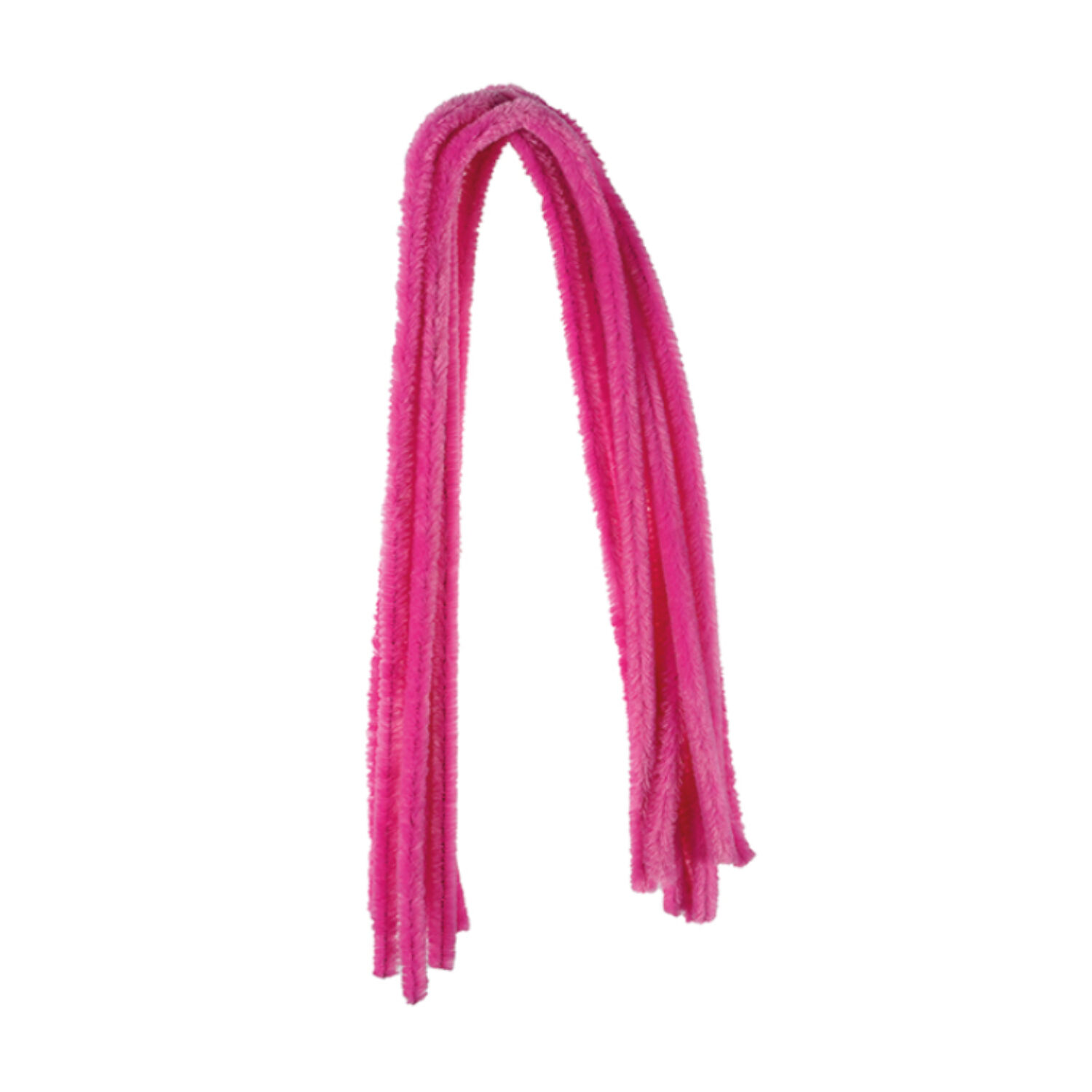 Chenilledraht / Pfeifenputzer / Biegeplsch, 8mm x 50cm, 10 Stk., Rosa