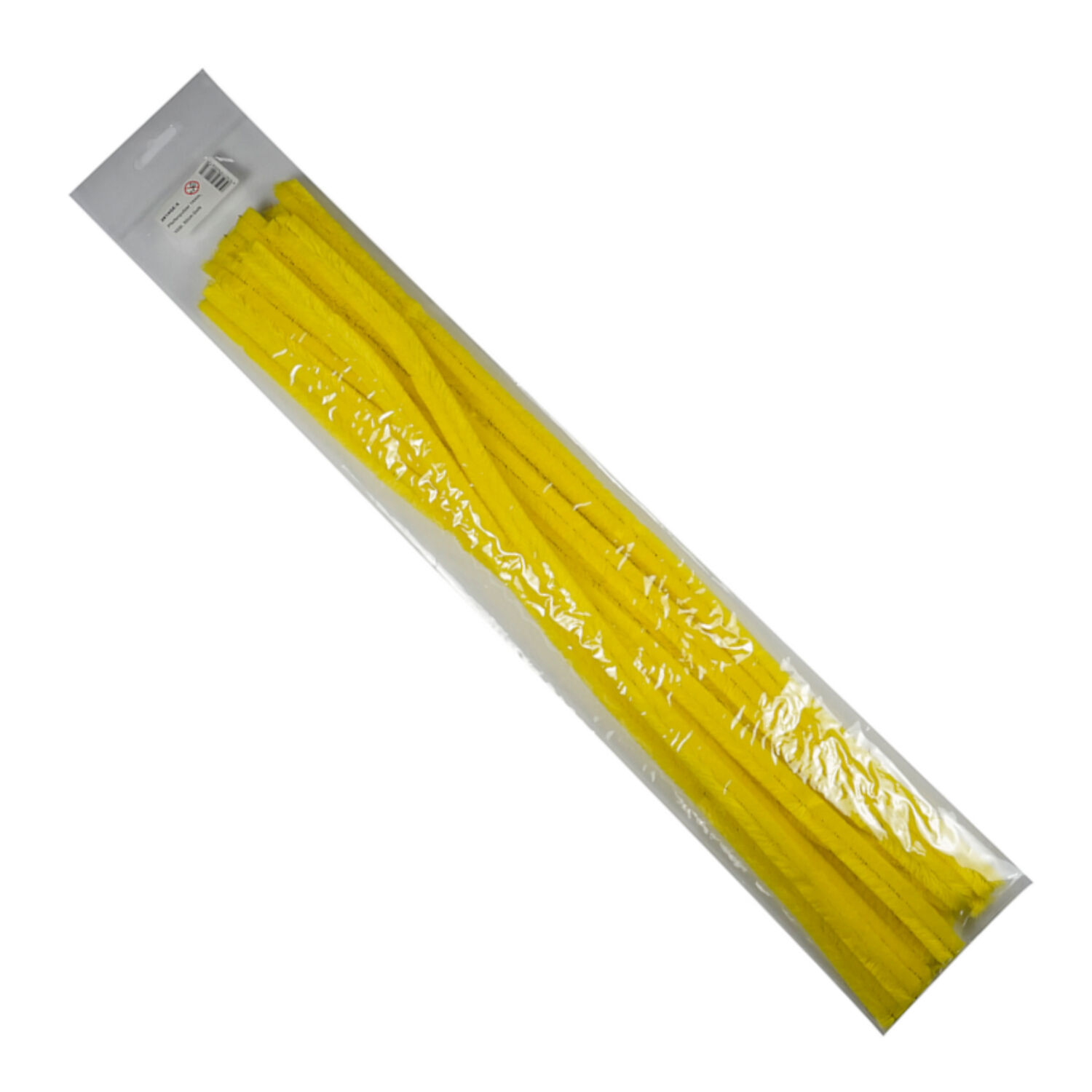 Chenilledraht / Pfeifenputzer / Biegeplsch, 14mm x 50cm, 10 Stck., Gelb