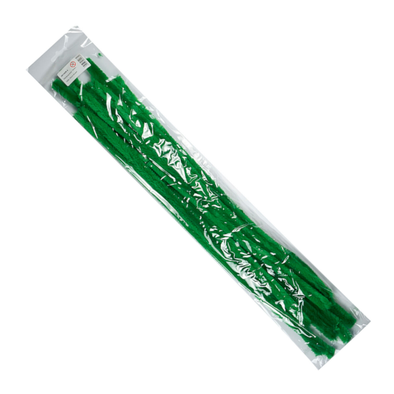 Chenilledraht / Pfeifenputzer / Biegeplsch, 14mm x 50cm, 10 Stck., Grn