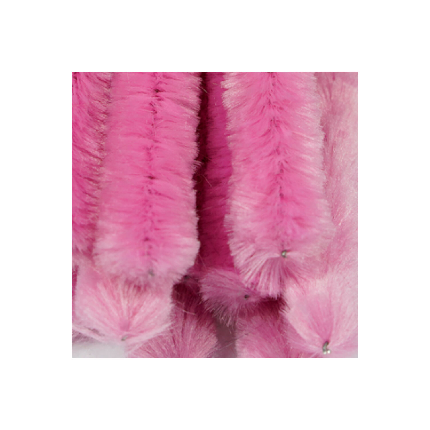 Chenilledraht / Pfeifenputzer / Biegeplsch, 14mm x 50cm, 10 Stck., Rosa