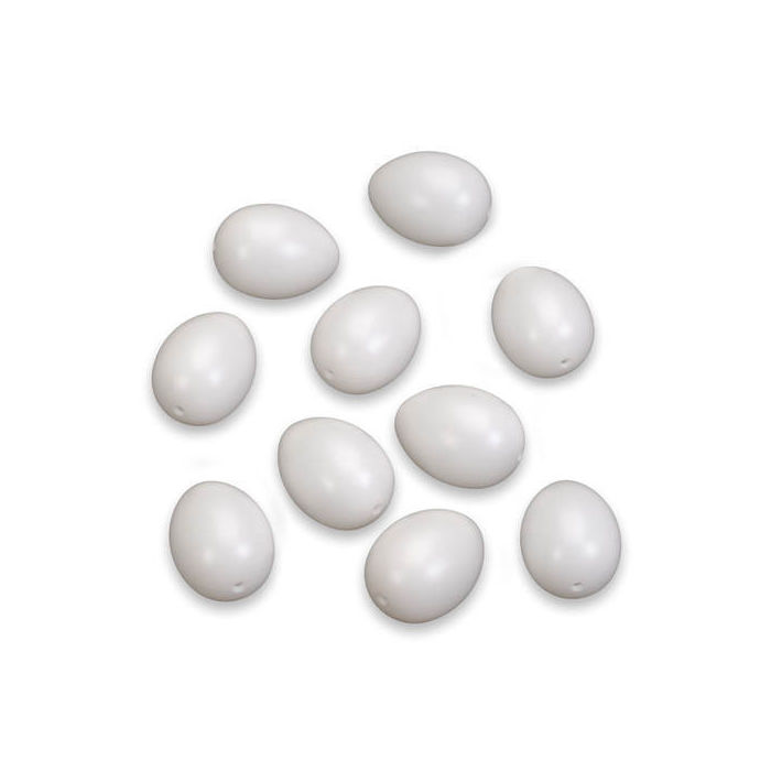 Kunststoff Deko-Eier, weiß, 1000 Stück