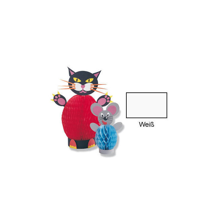 SALE Wabenpapier, 1Bogen, 30-lagig, 24x34 cm, Wei