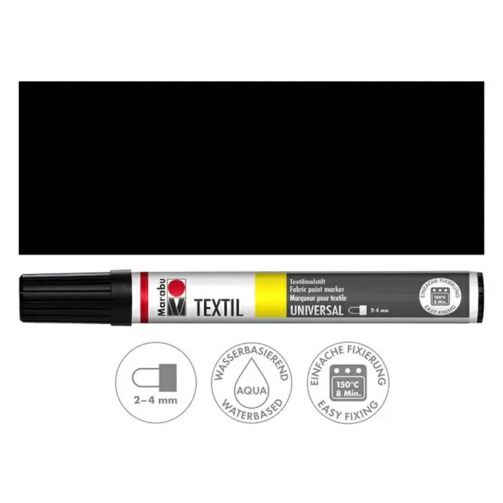 Marabu Textil Painter schwarz 2-4 mm