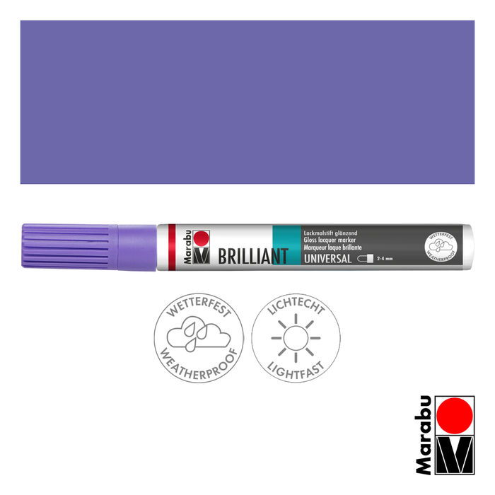 SALE Marabu Brilliant Painter lavendel, Spitze 2-4mm