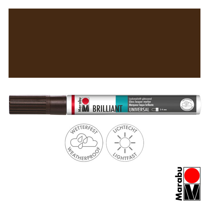 SALE Marabu Brilliant Painter kakao, Spitze 2-4mm