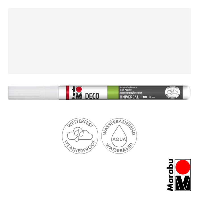 Marabu-Deco Painter 070, 0,8 mm, Wei