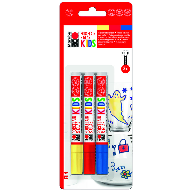 SALE Marabu Porzellan & Glas Stift KIDS, FUN