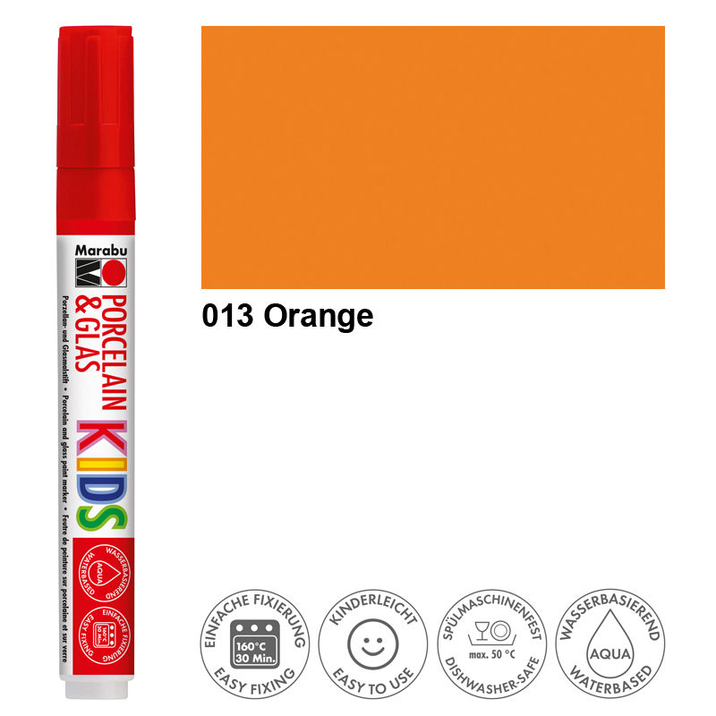 Marabu Porzellan & Glas Stift KIDS, Orange