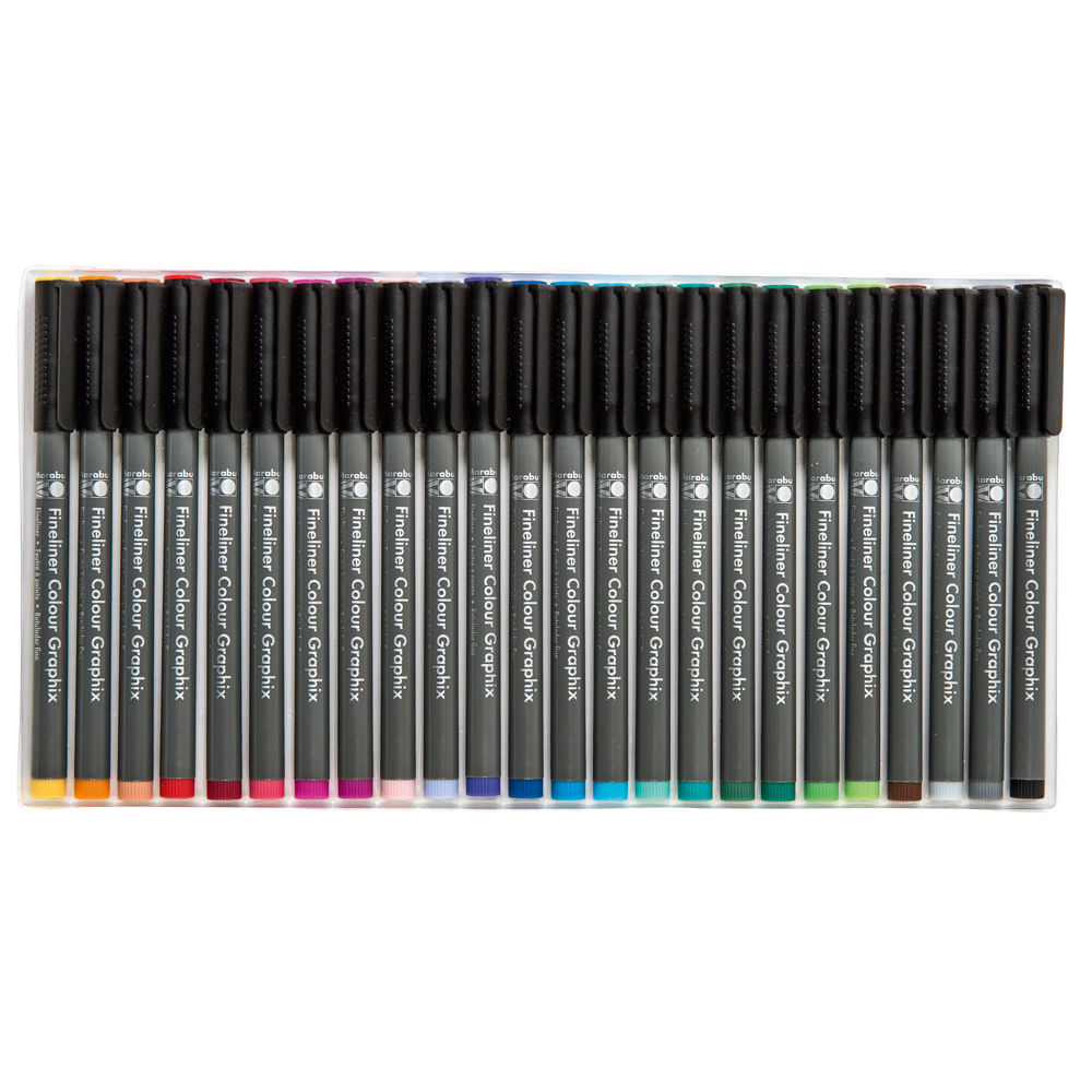 SALE Marabu Fineliner Graphix Set, Hypnotize, 24 Stifte Bild 2