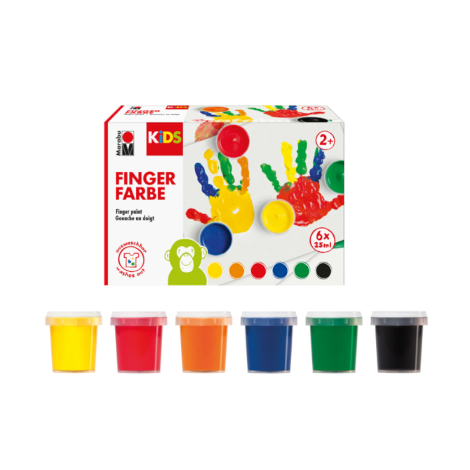 NEU Marabu KiDS, Fingerfarbe 6 x 35 ml Bild 2