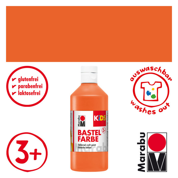 Marabu Kids Bastelfarbe, 500ml, Orange