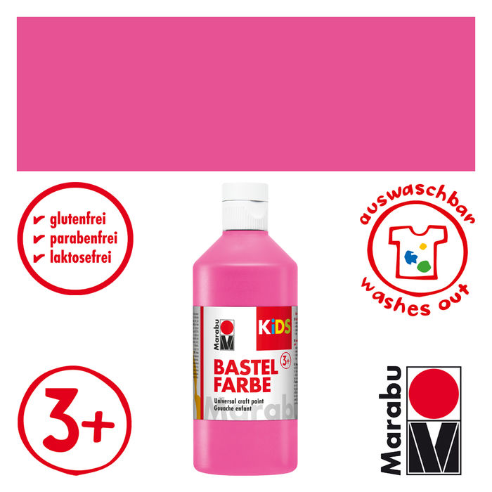 SALE Marabu Kids Bastelfarbe, 500ml, Magenta