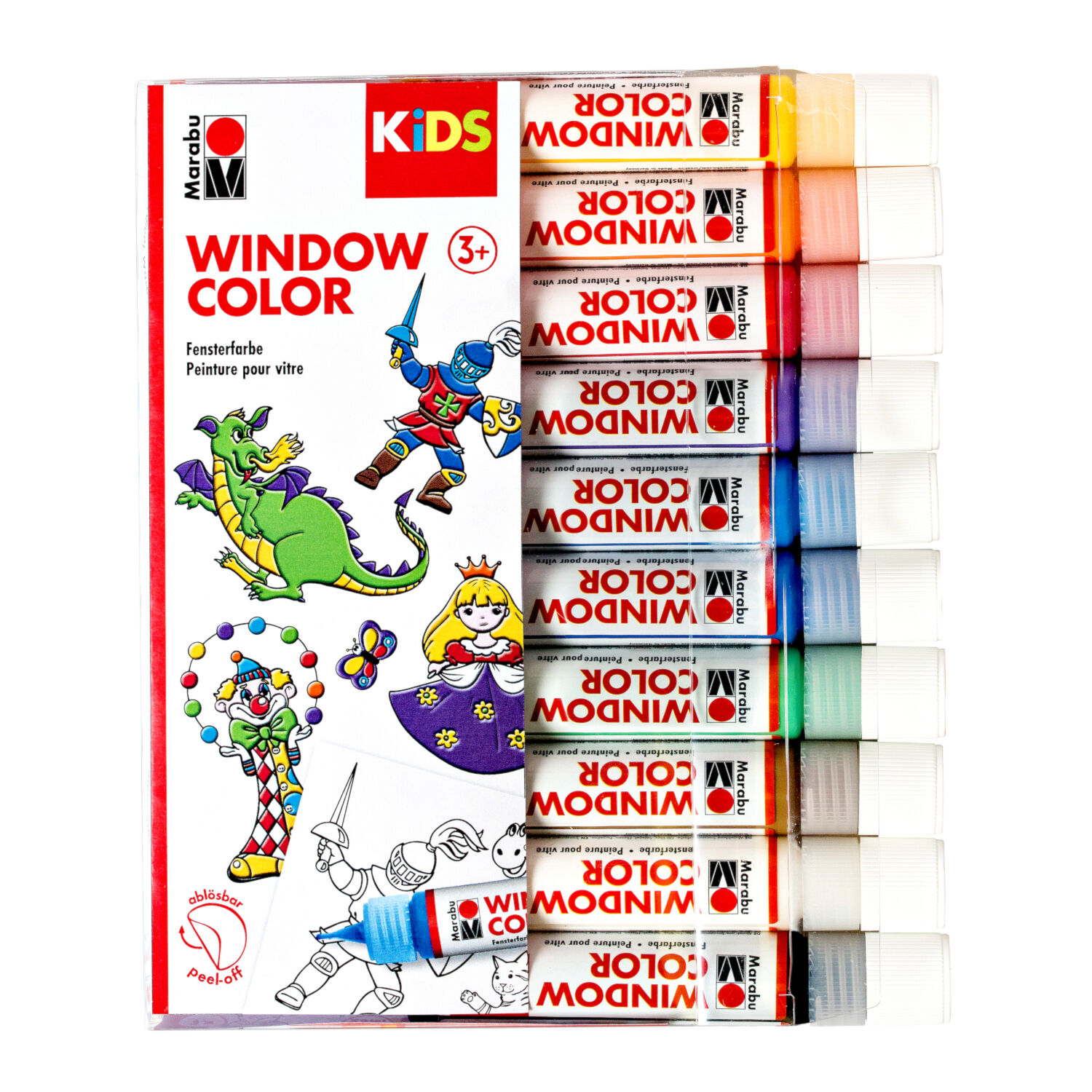 NEU Marabu KiDS Window Color Set, 10 x 25 ml