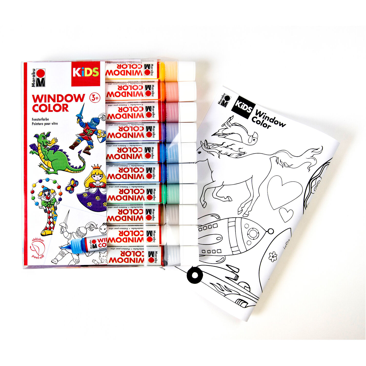 NEU Marabu KiDS Window Color Set, 10 x 25 ml Bild 2