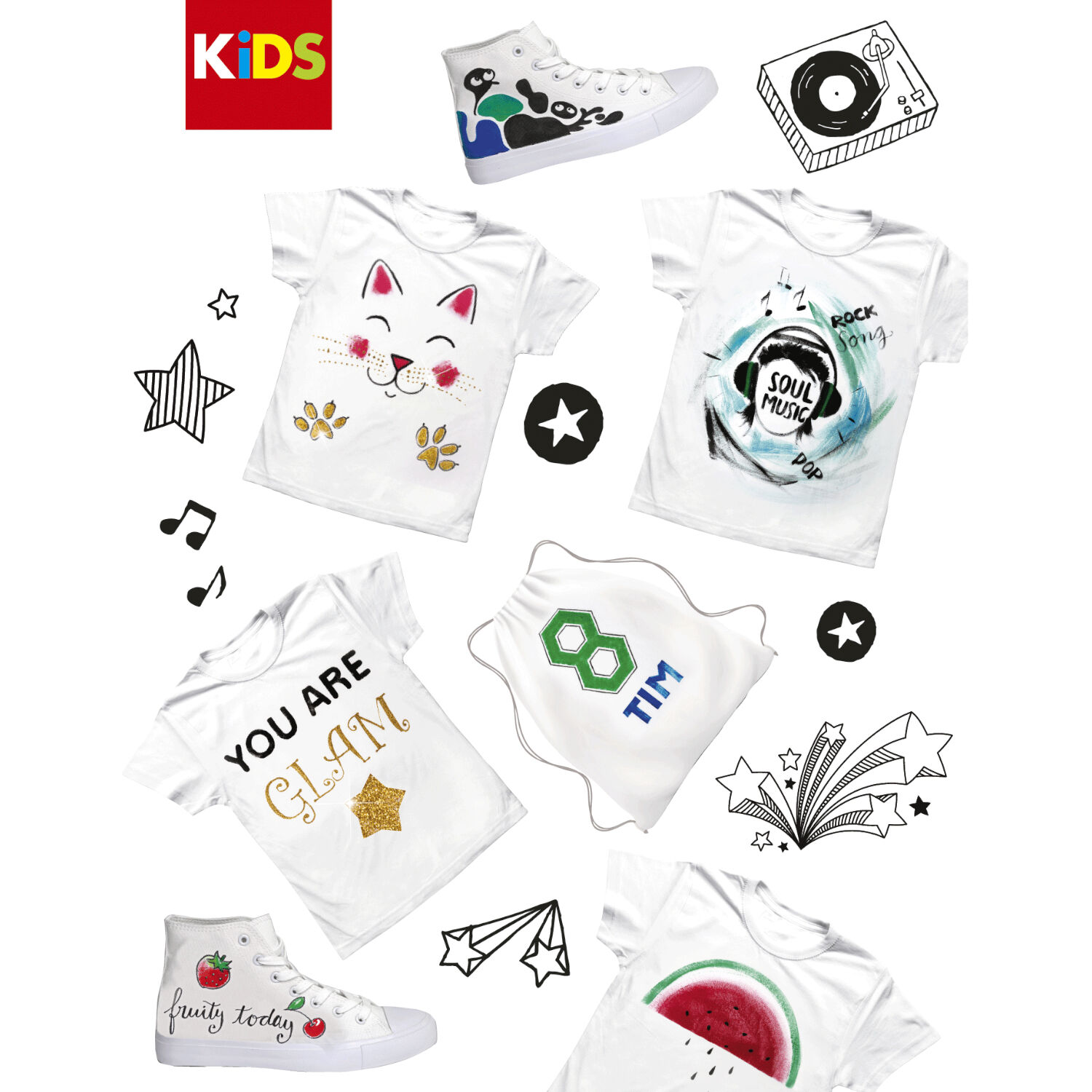 NEU Marabu KiDS T-Shirt Party Pack, 22-teilig Bild 2