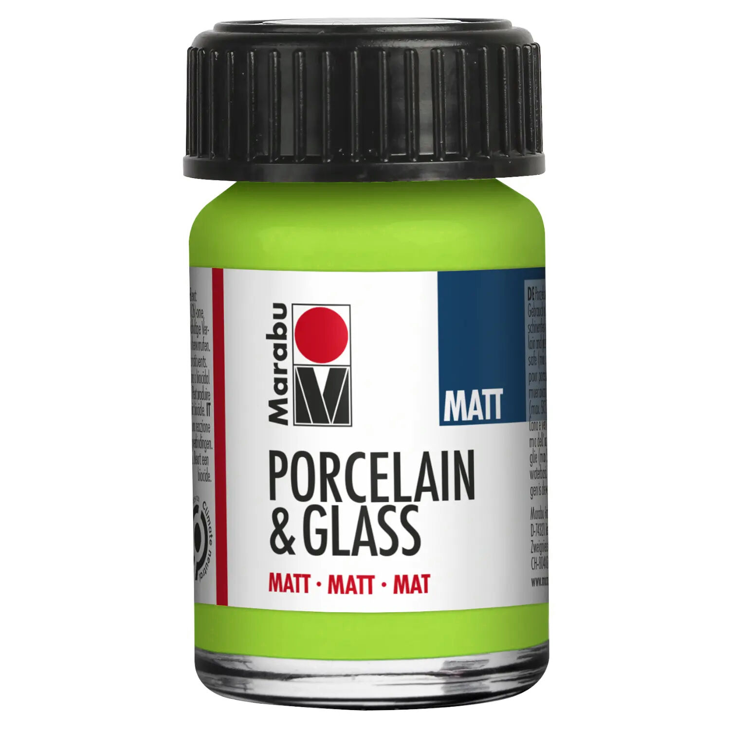 SALE Marabu Porcelain & Glass Matt, Glasmalfarbe / Porzellanfarbe 15 ml, Reseda