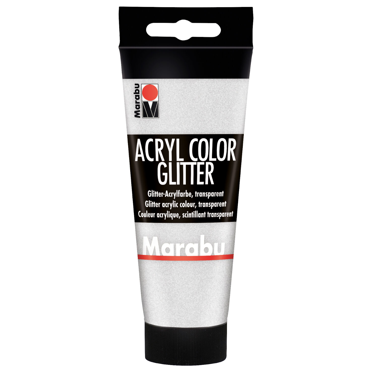 Marabu Acryl Color, 100 ml, Glitter-Silber