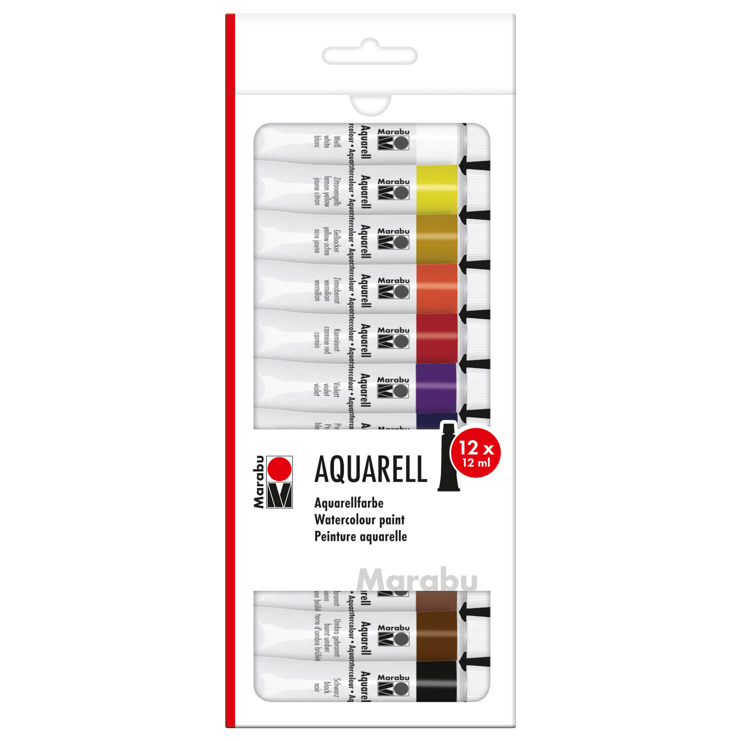 Marabu Aquarelll Einsteigerset, 12x 12ml