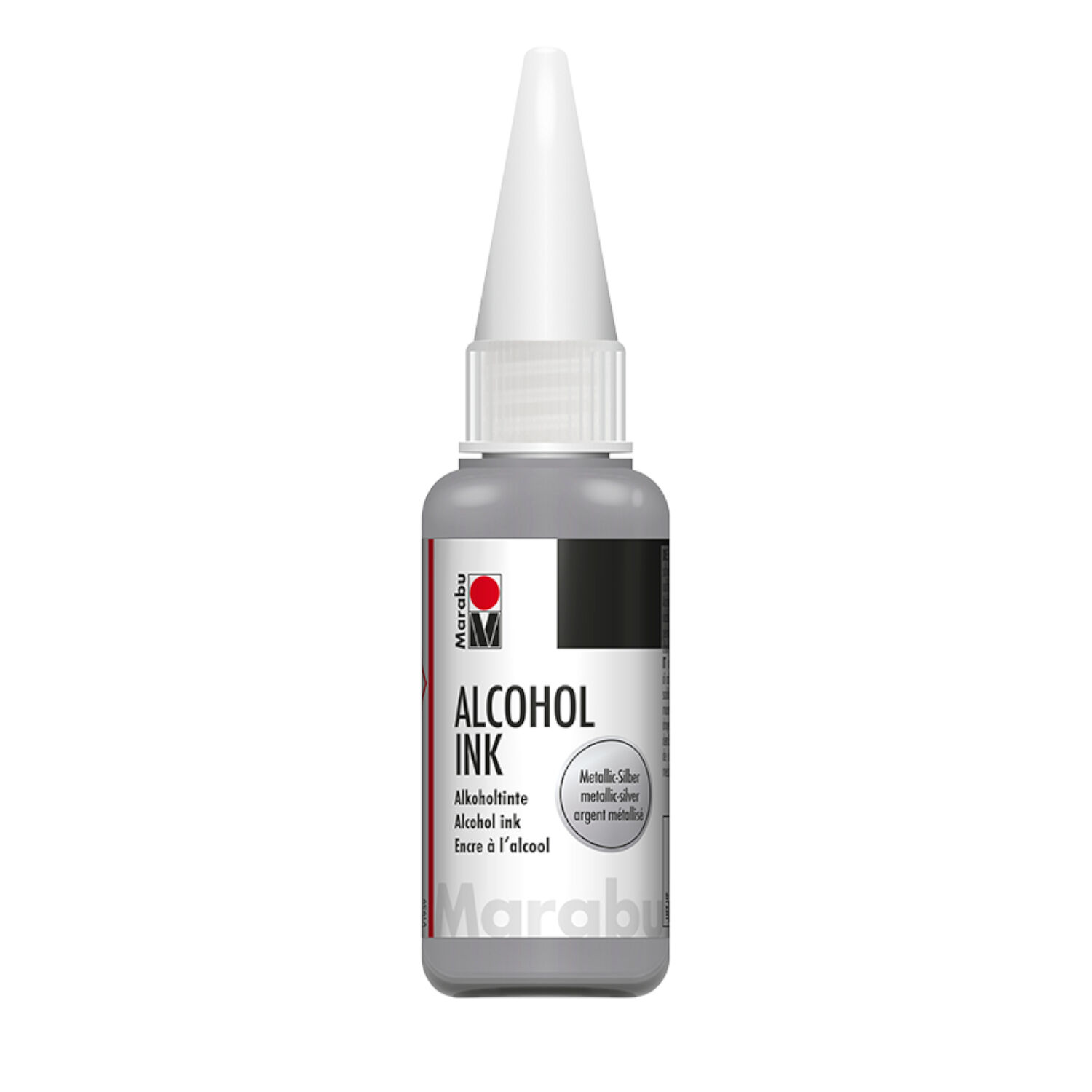 SALE Marabu Alcohol Ink 20ml, Metallic-Silber