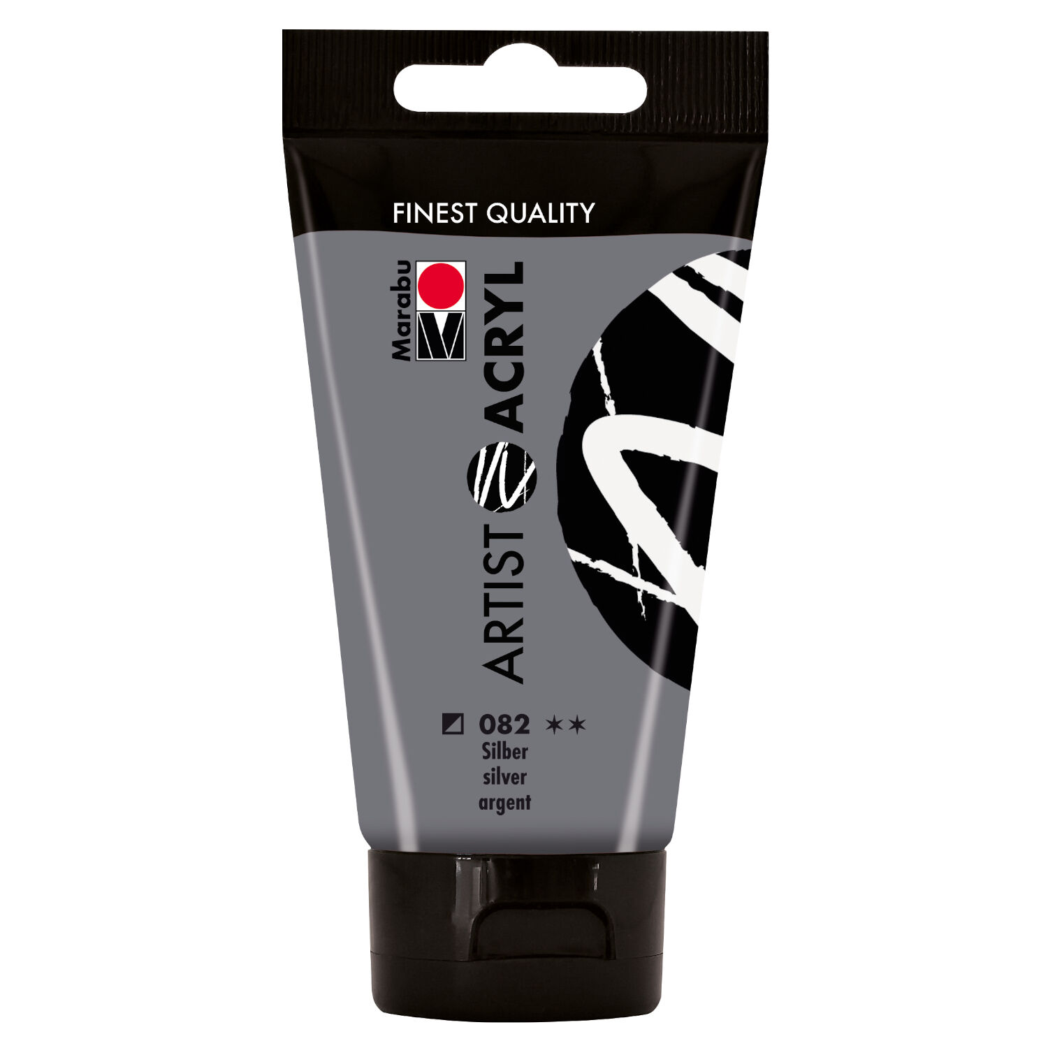 Marabu Artist Acryl, Tube 75 ml, Silber