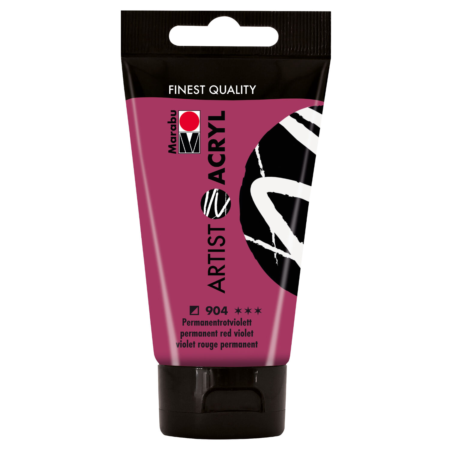 Marabu Artist Acryl, Tube 75 ml, Permanentrotviolett