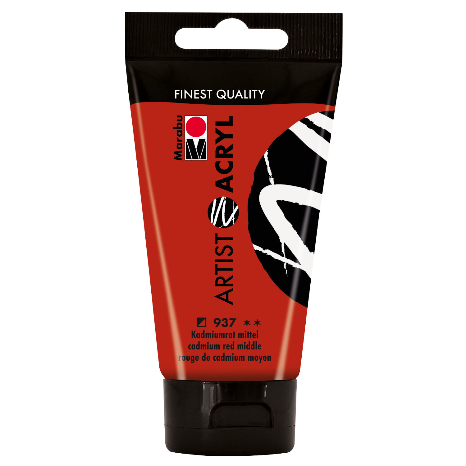 Marabu Artist Acryl, Tube 75 ml, Kadmiumrot mittel