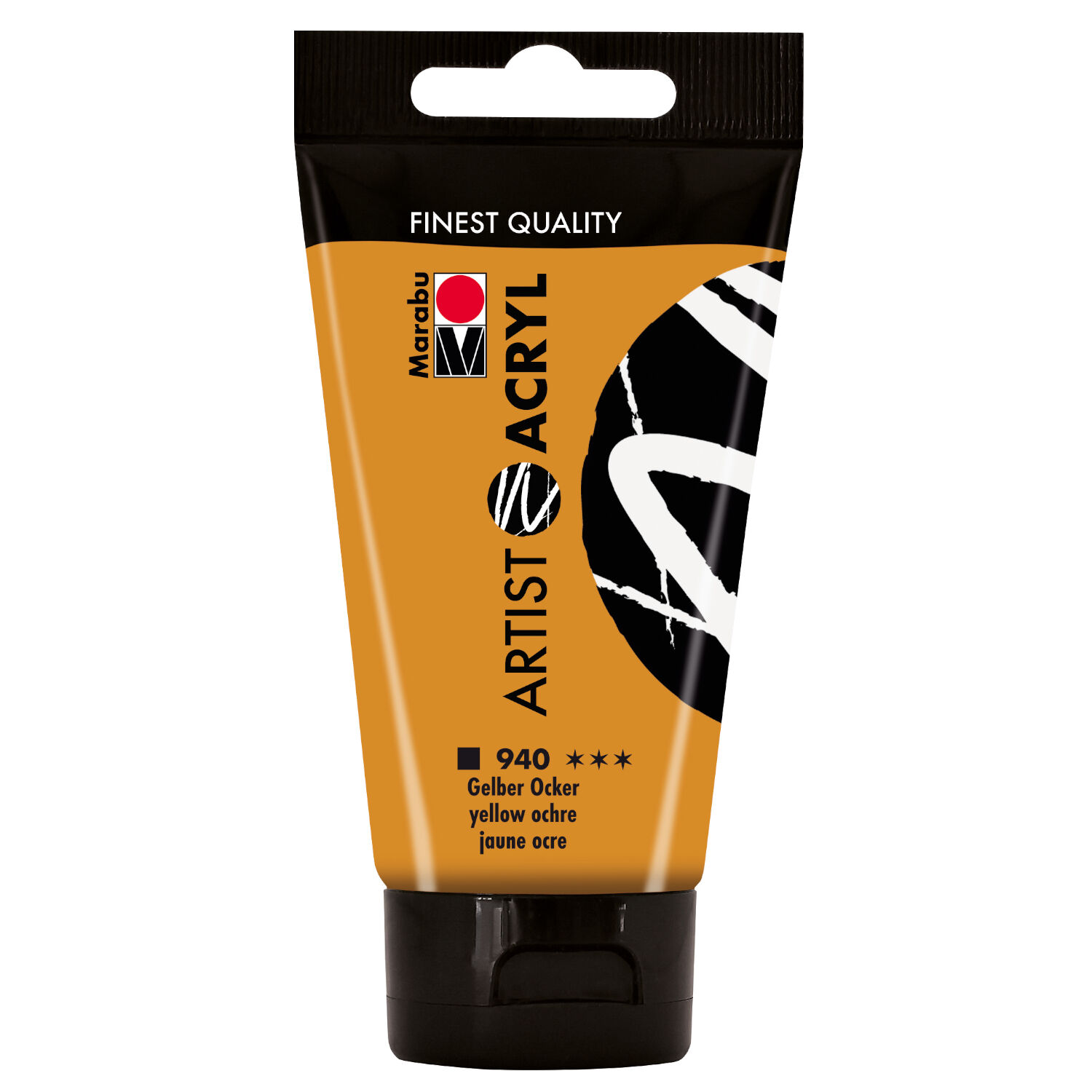 Marabu Artist Acryl, Tube 75 ml, Gelber Ocker