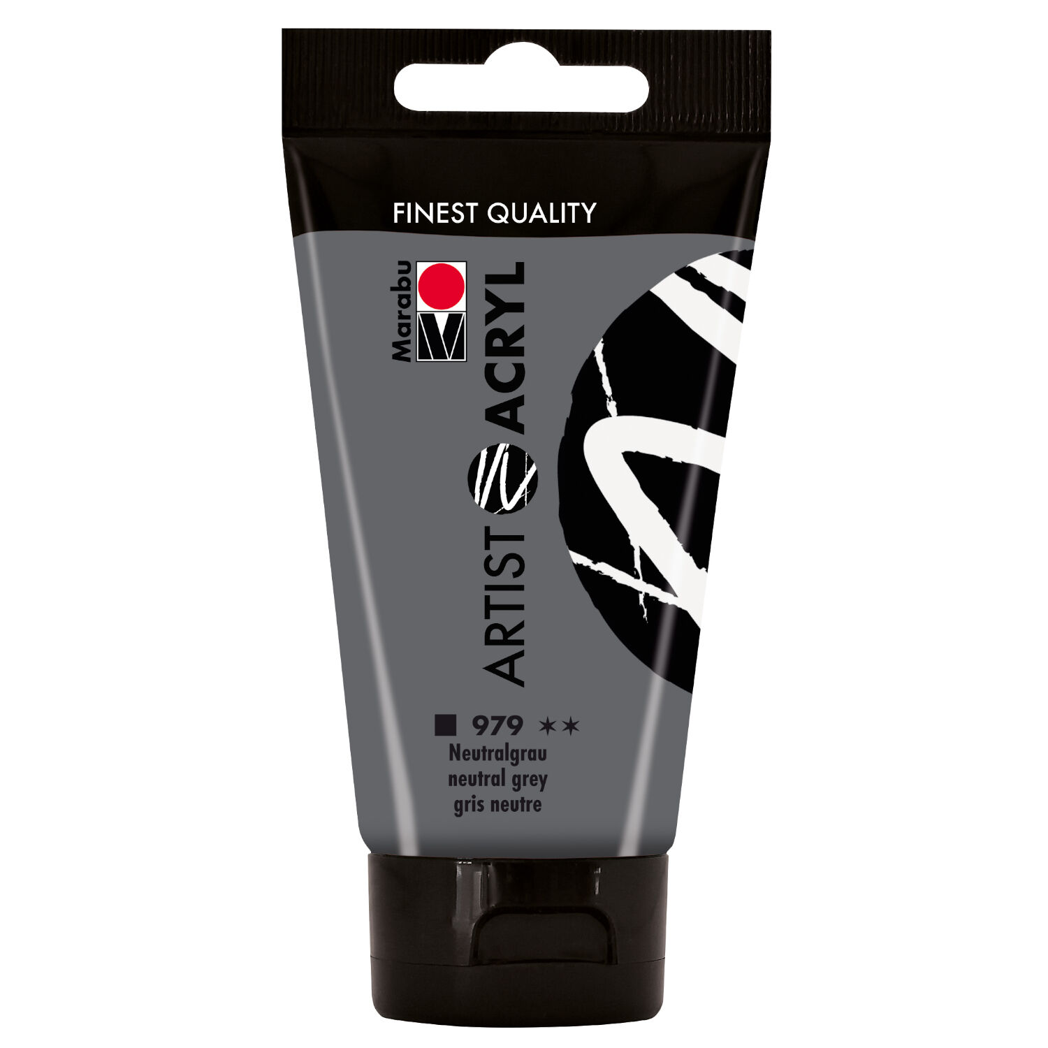 Marabu Artist Acryl, Tube 75 ml, Neutralgrau