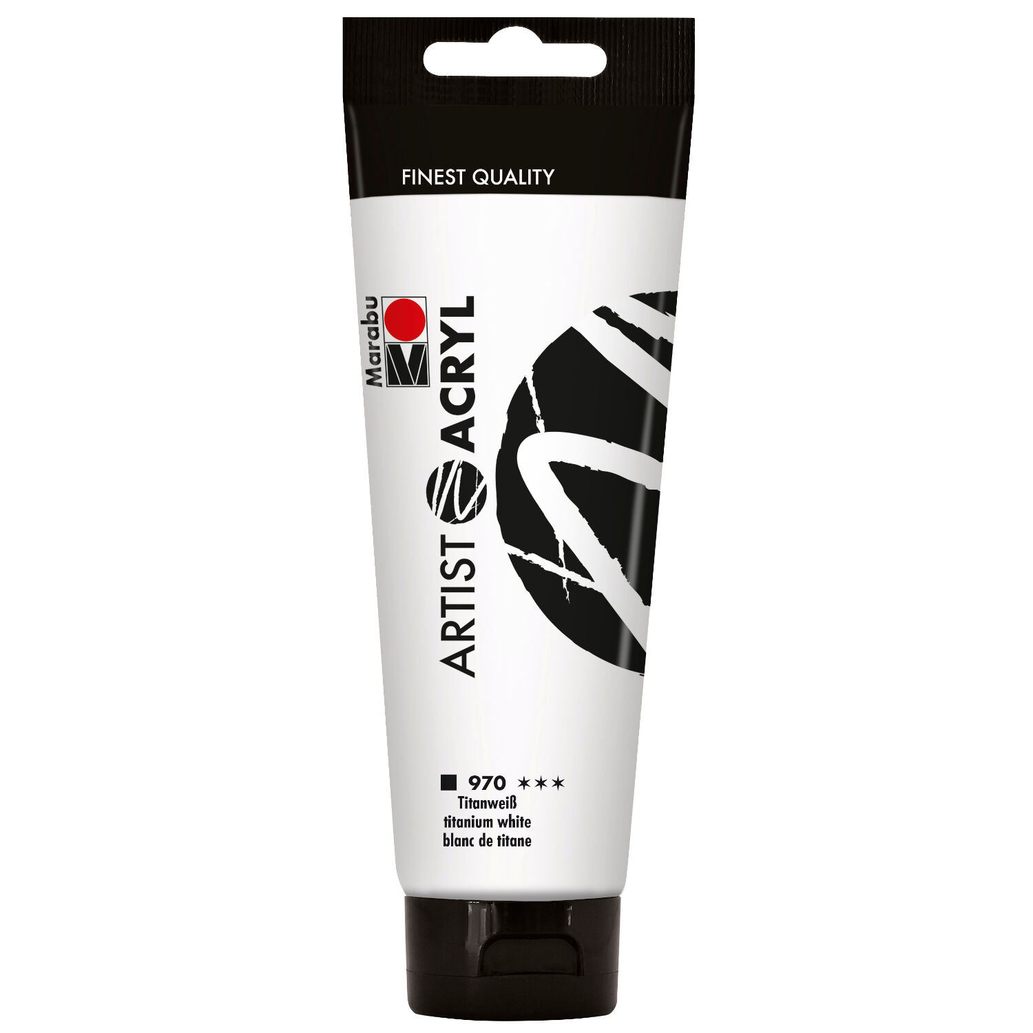 NEU Marabu Artist Acryl, Tube 120 ml, Titanwei