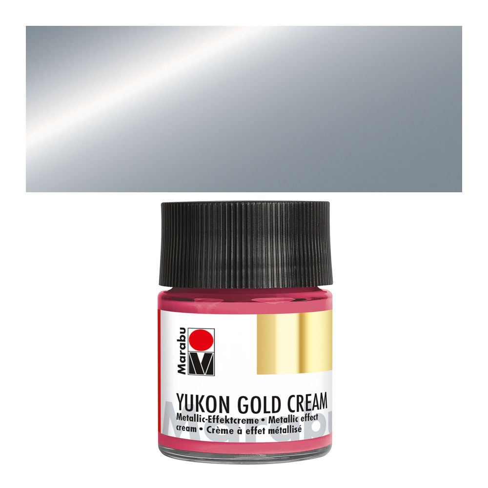 SALE Marabu Yukon Metallic-Effektcreme, 50ml, Palladium
