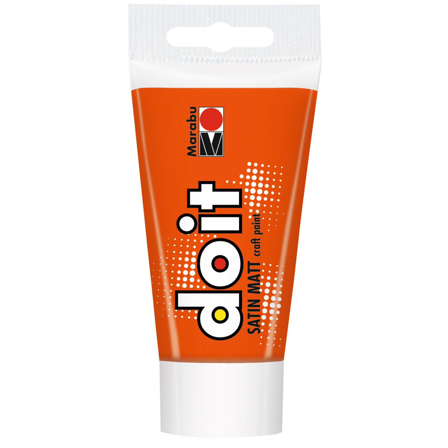 NEU Marabu DO IT craft paint / Acrylfarbe seidenmatt, 75 ml, Zinnoberrot