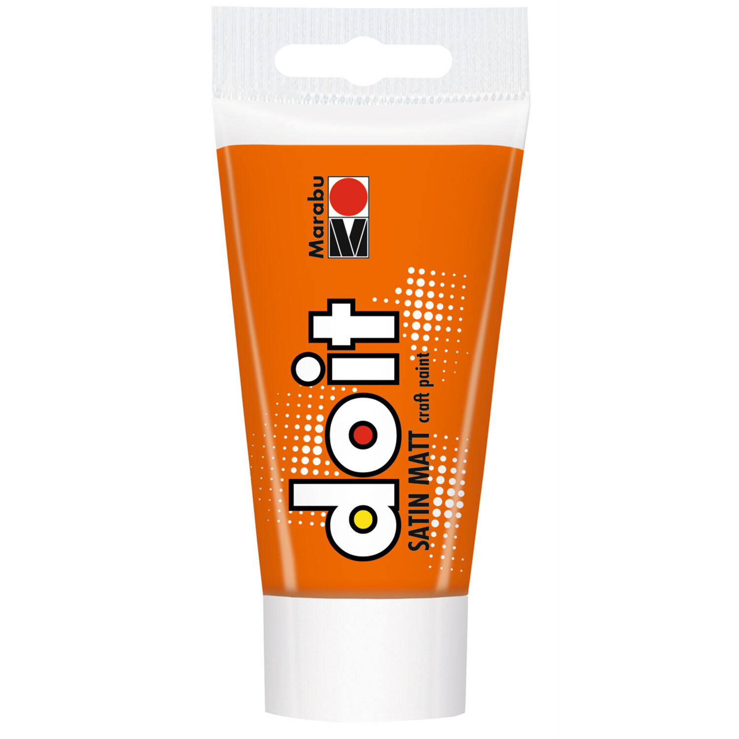 NEU Marabu DO IT craft paint / Acrylfarbe seidenmatt, 75 ml, Orange