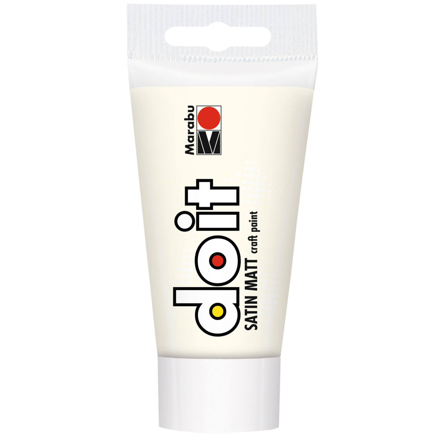 NEU Marabu DO IT craft paint / Acrylfarbe seidenmatt, 75 ml, Wei
