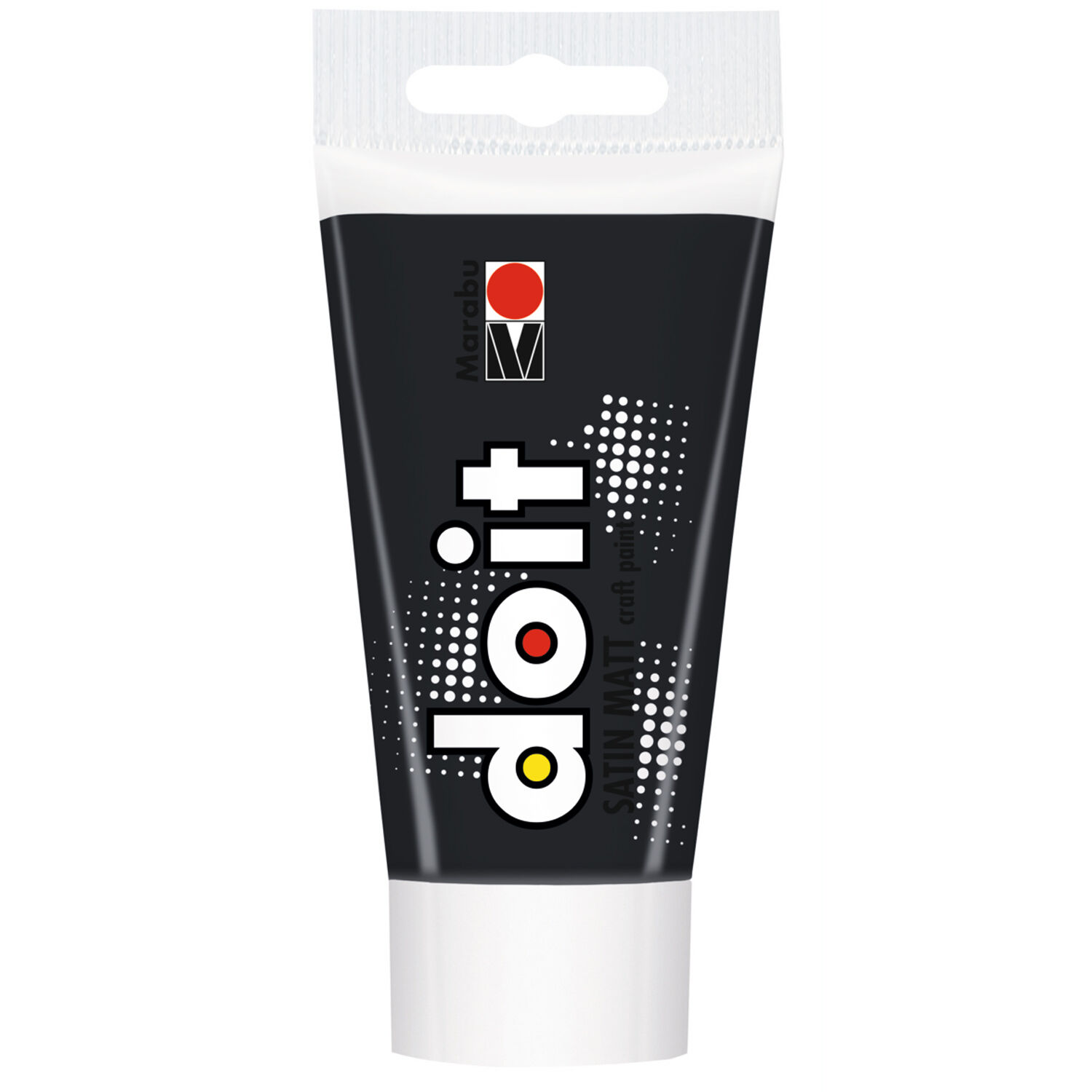 NEU Marabu DO IT craft paint / Acrylfarbe seidenmatt, 75 ml, Schwarz
