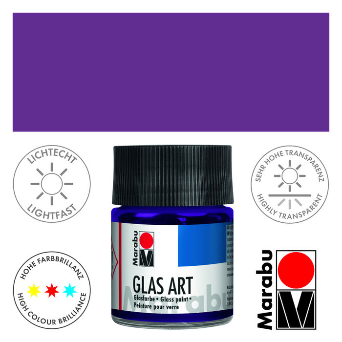 SALE Marabu GlasArt, 50 ml Glas, Violett