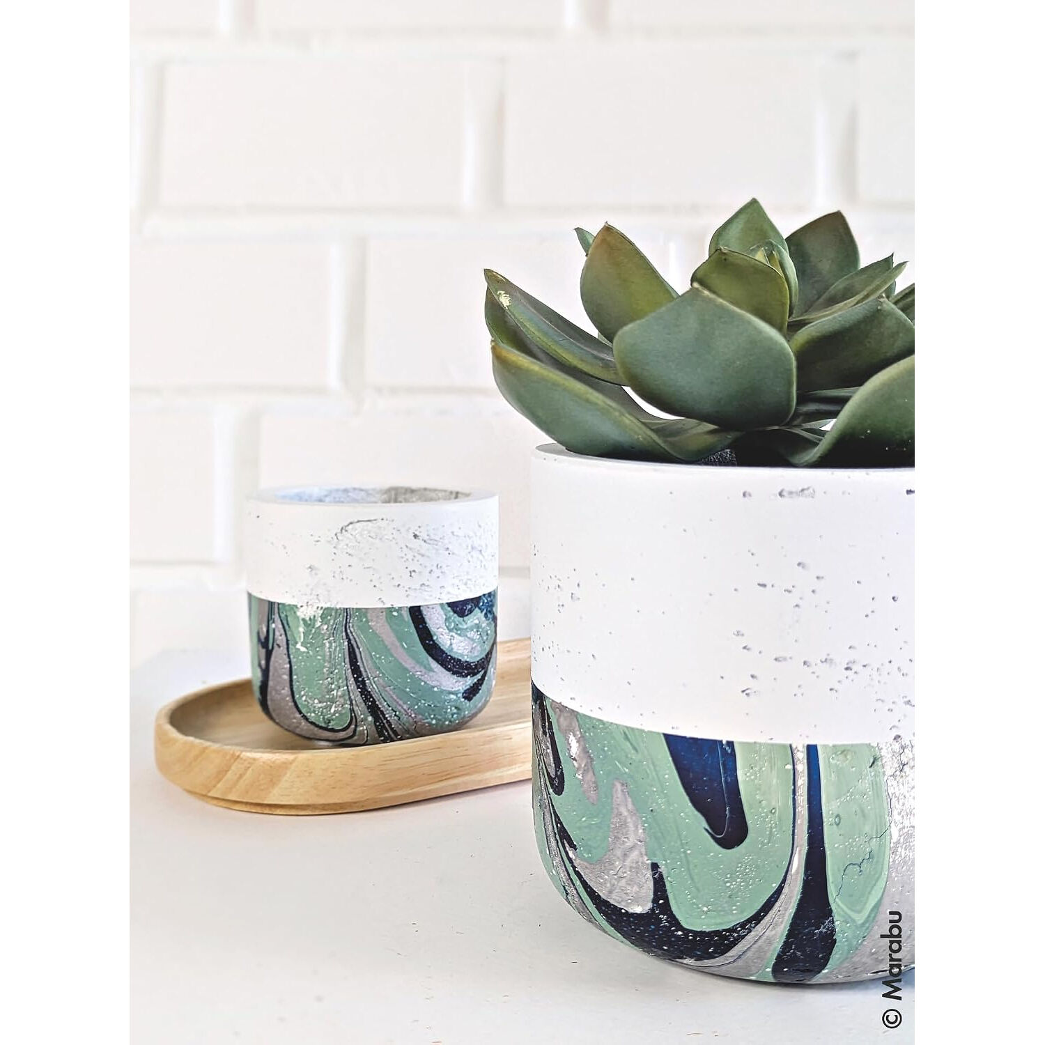 Marabu Easy Marble Set Scandi Glam, 3x 15ml Bild 4
