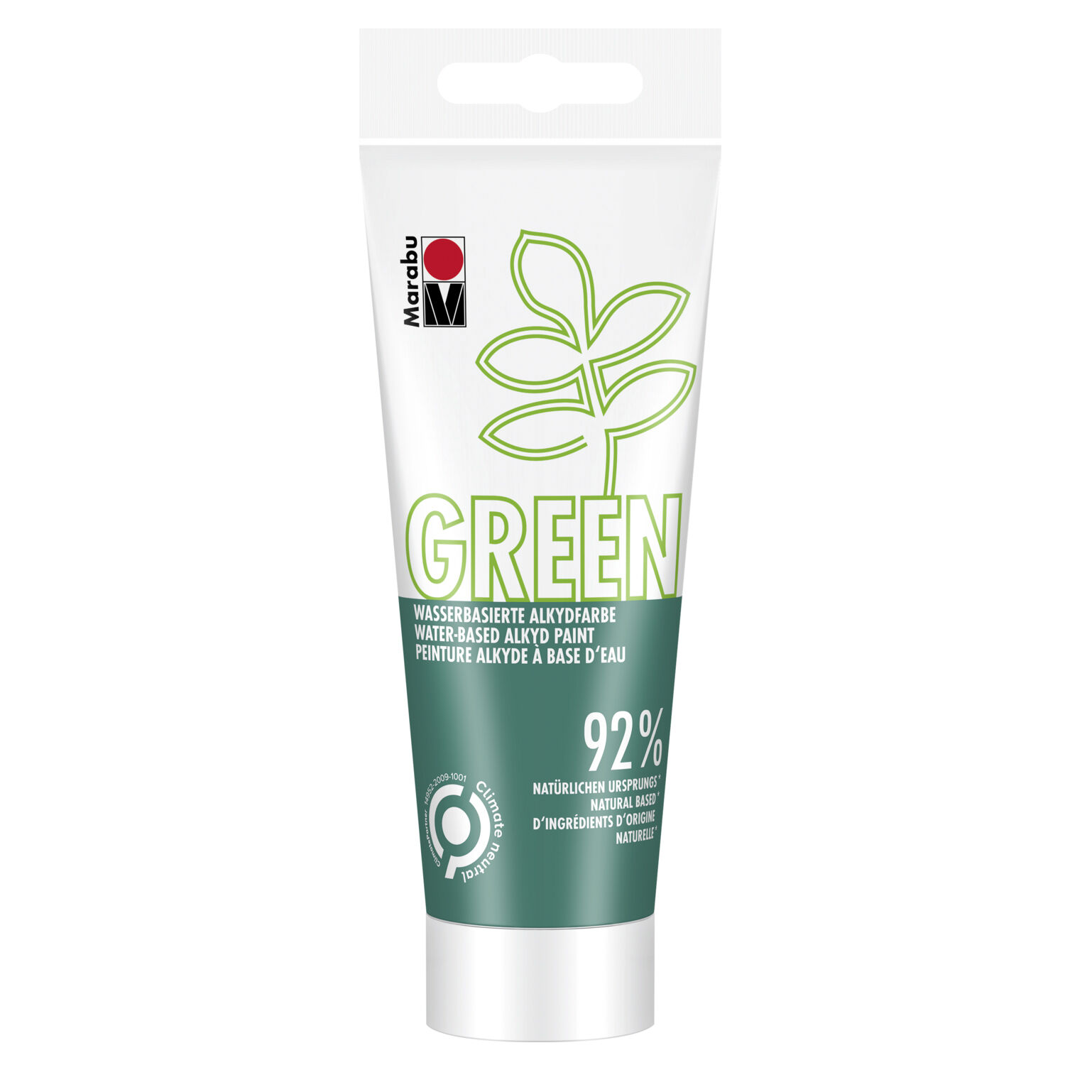 SALE Marabu GREEN matte Universalfarbe, 100 ml, Dunkelgr�n