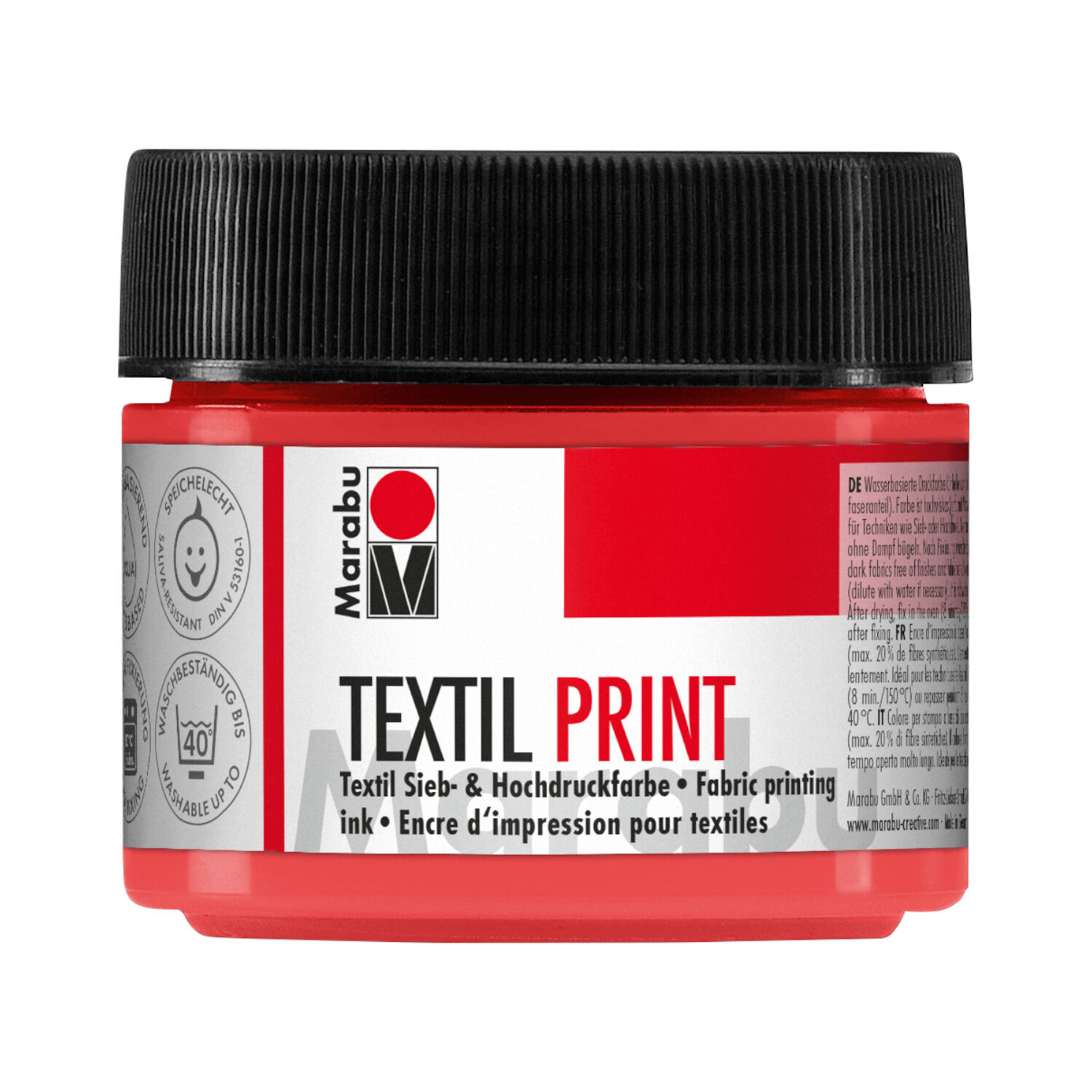 Marabu Textil Print, 100ml, Pyrrolrot