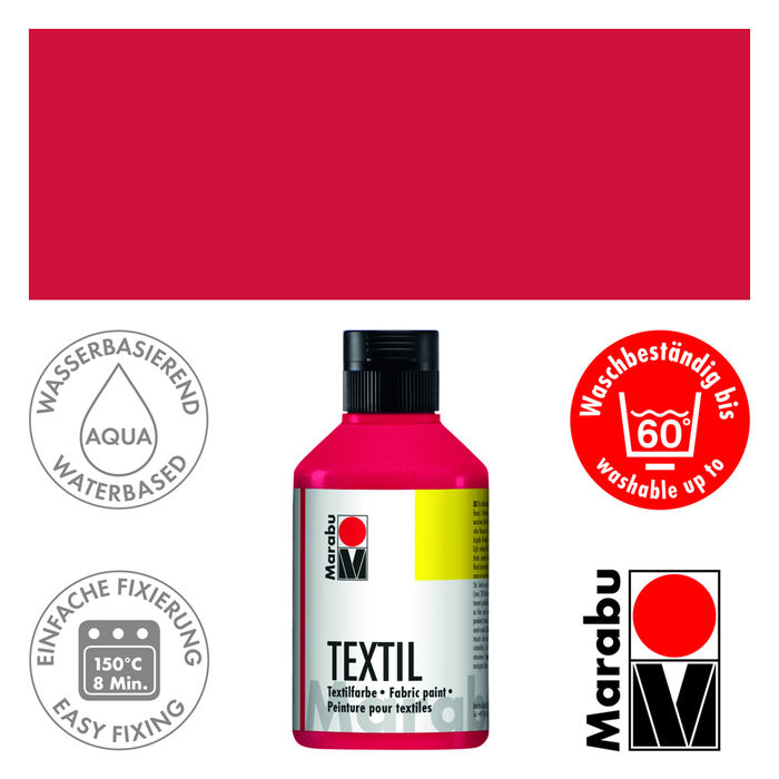 NEU Marabu Textil 500 ml Kirschrot PREISHIT