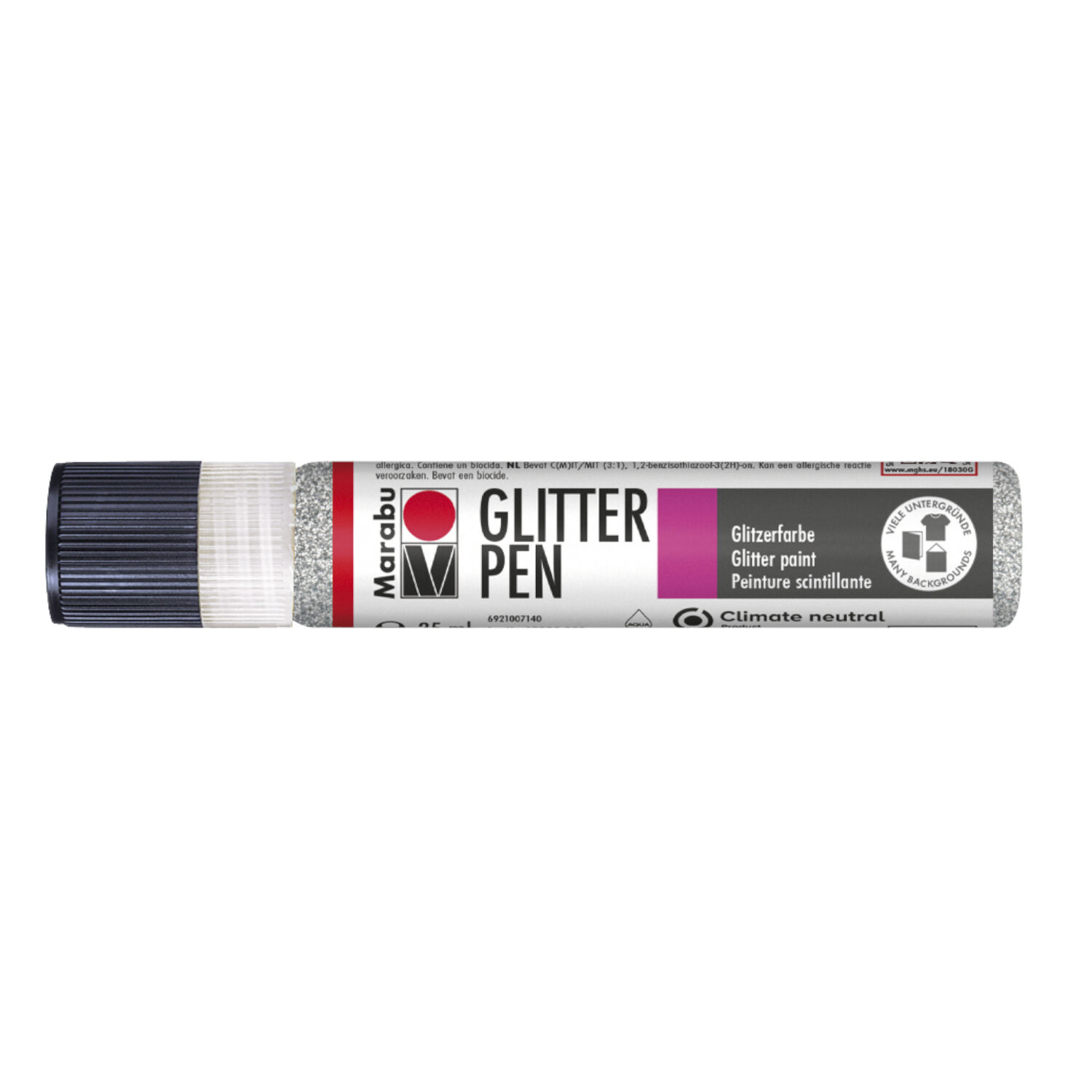 Marabu-Glitter Liner 25ml Glitter-Silber
