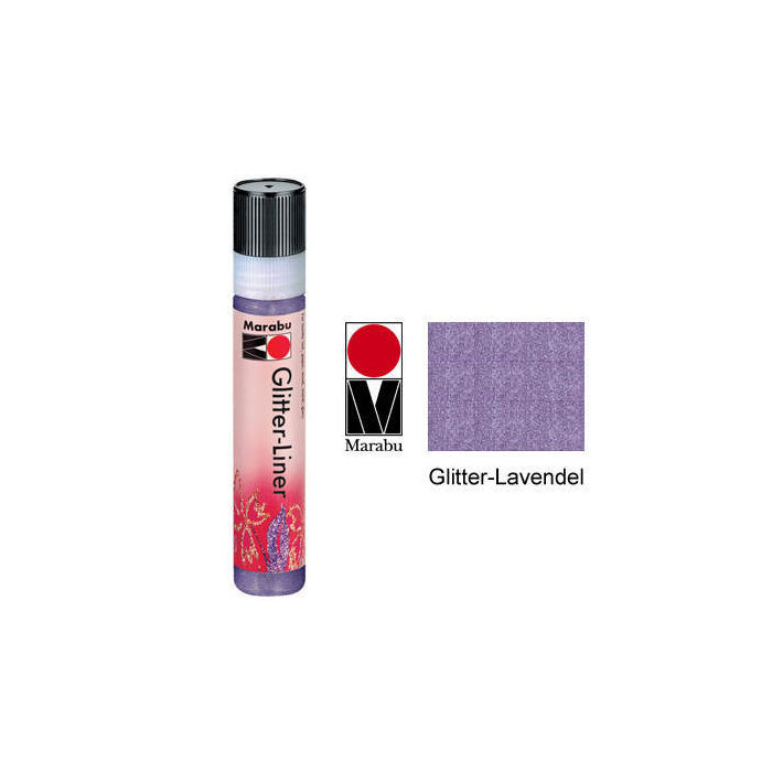 Marabu-Glitter Liner 25ml Glitter-Lavendel